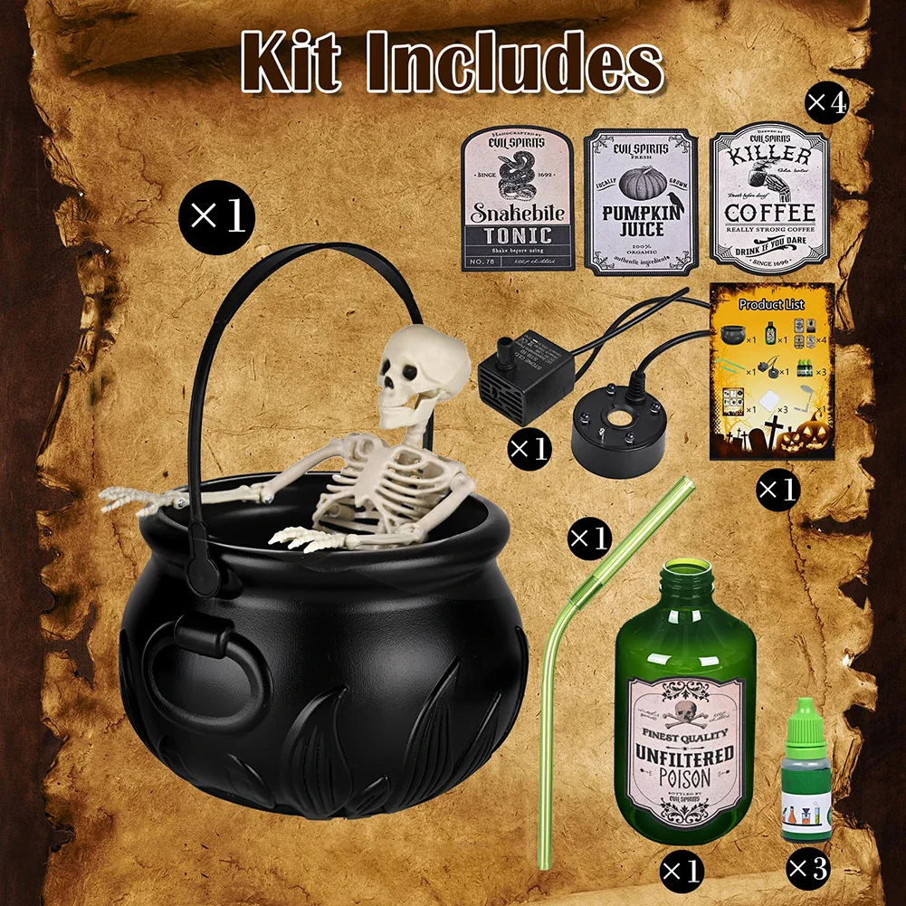 Halloween Floating Cauldron & Fog Diffuser
